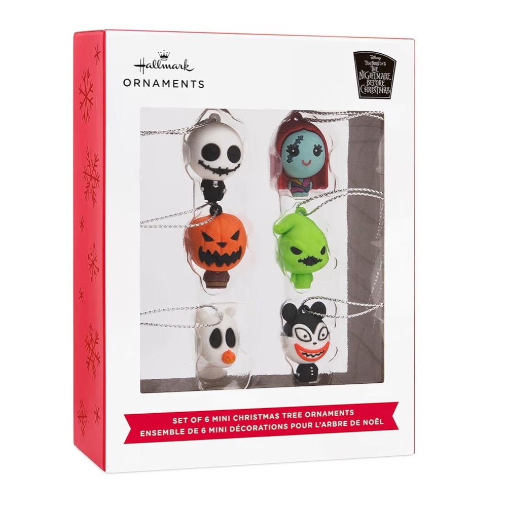 Hallmark Nightmare Before Christmas 6 Mini Christmas Tree Ornaments